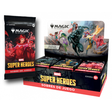 Caja de sobres (30) Marvel Super Heroes Español