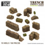 Molde de Silicona Sacos de Arena Trinchera | TPK Hobby & Games