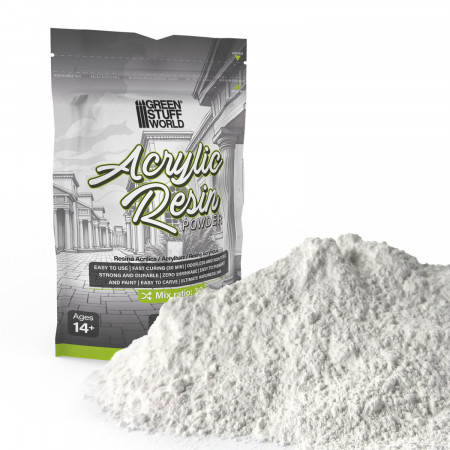 Resina Acrílica en Polvo (500g) para Moldes | TPK Hobby & Games