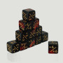 Set de Dados Contadores Negro y Rojo Marmolado | TPK Hobby & Games