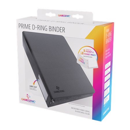 Carpeta Gamegenic Prime D-Ring Binder Black | TPK Hobby & Games