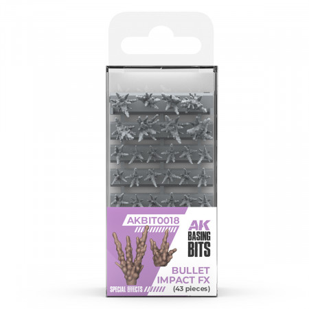 Basing Bits Efecto Impacto de Bala AK Interactive | TPK Hobby & Games
